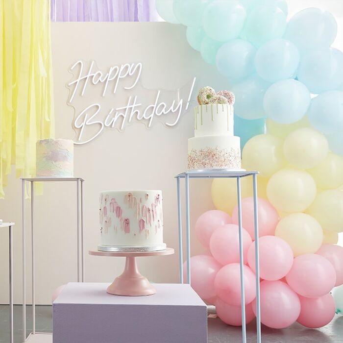 Mixed Pastels Balloon Arch Kit Gentle Celebration Decor