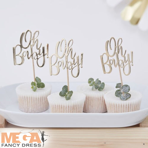 Oh Baby Cake Toppers Sweet Baby Shower Decor