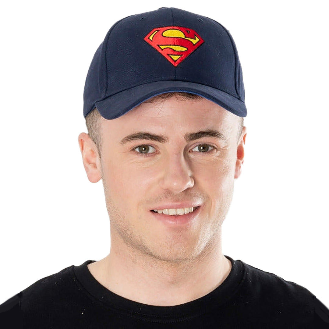 Superman Blue Baseball Cap Superhero Fan Wear