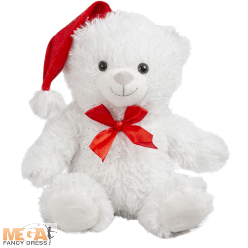 25cm Christmas Glitter Bear