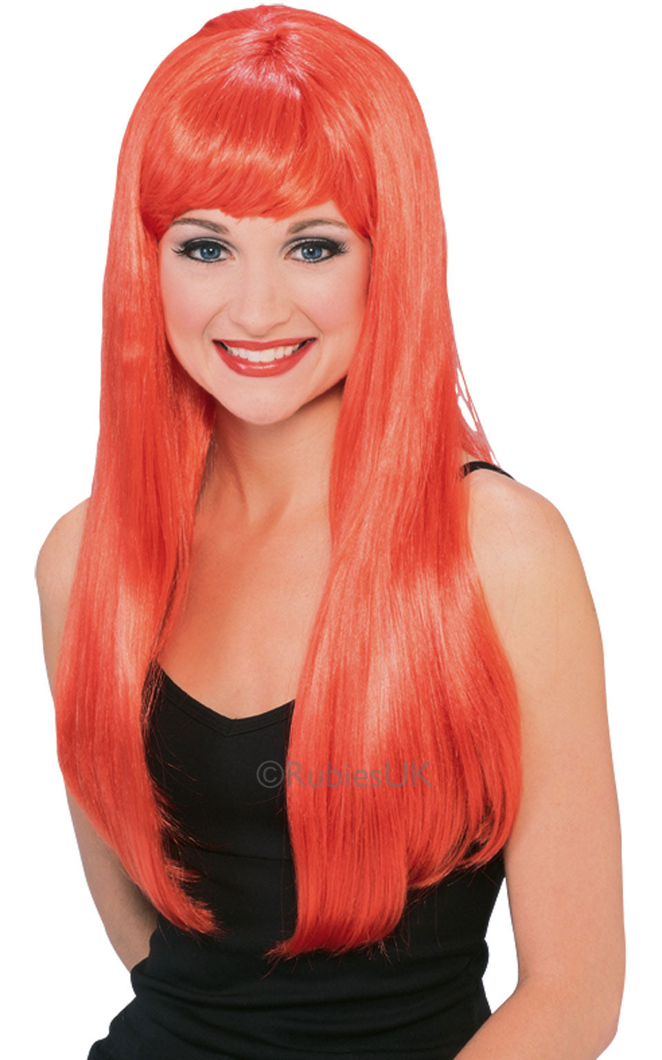 Ladies Red Glamour Fancy Dress Wig