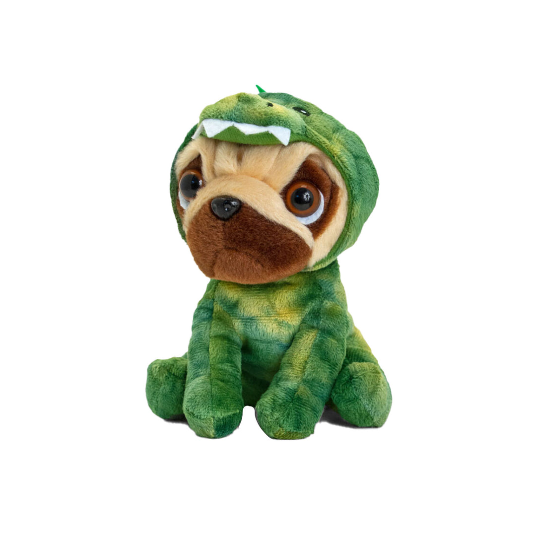 14cm Pug With Outfit Plush Toy