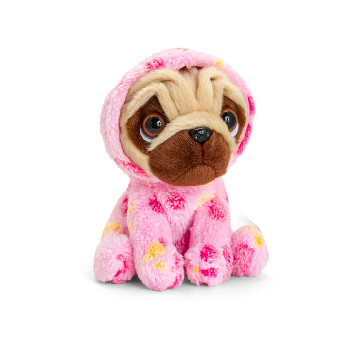 14cm Pug With Outfit Plush Toy