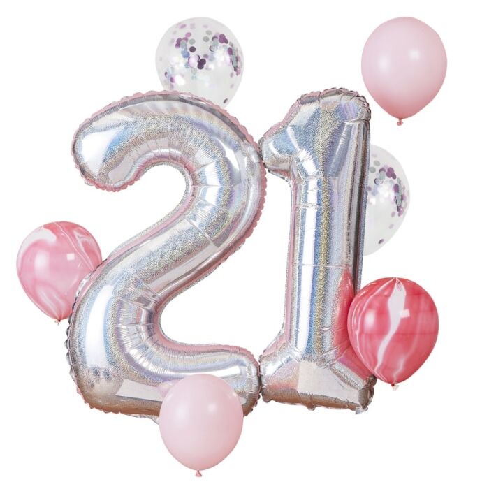 21st Birthday Balloon Bundle Celebration Decor