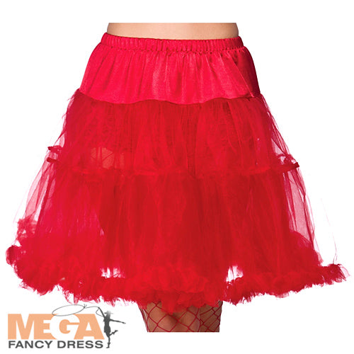 Red 18" Ruffle Petticoat