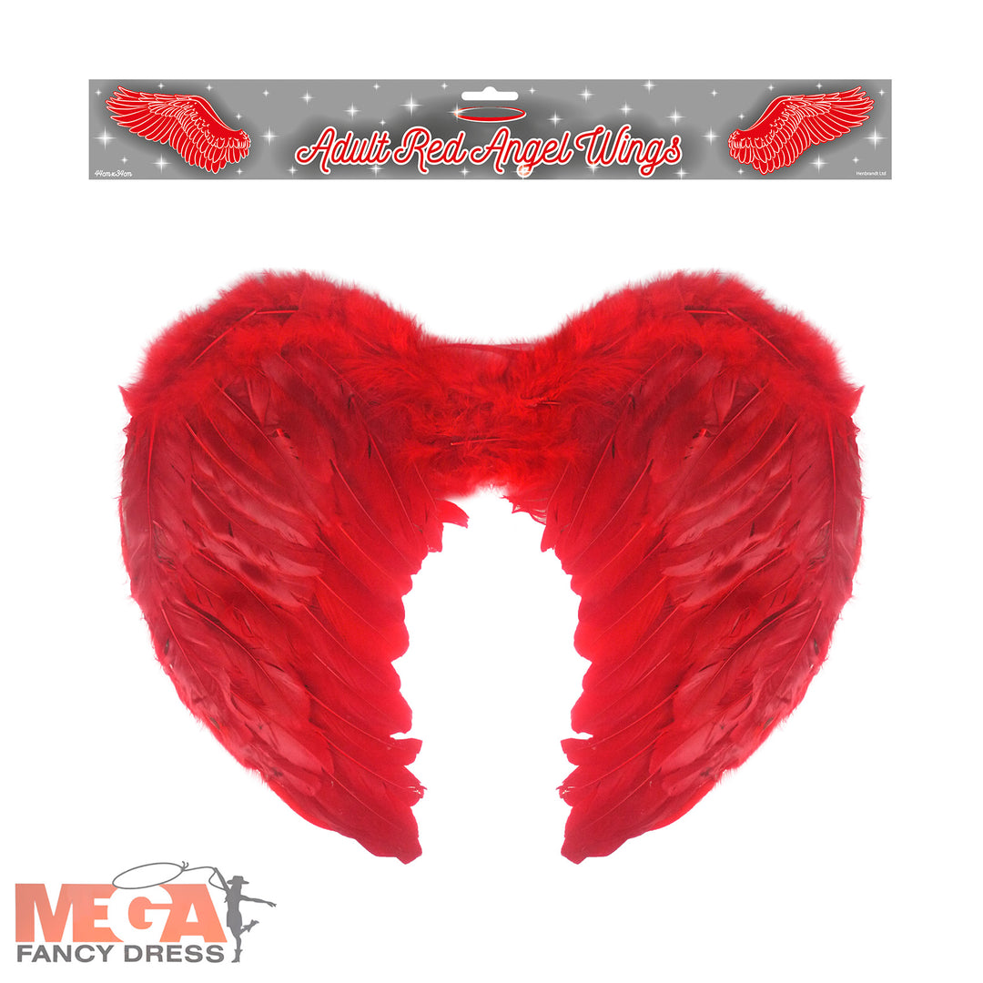 Red Angel Wings Adults Devil Costume Accessory