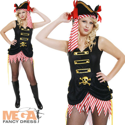 Pirate Woman & Hat Costume