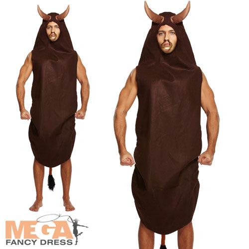 Men's Bull National Dress Animal Stag Party Fancy Dress Costume