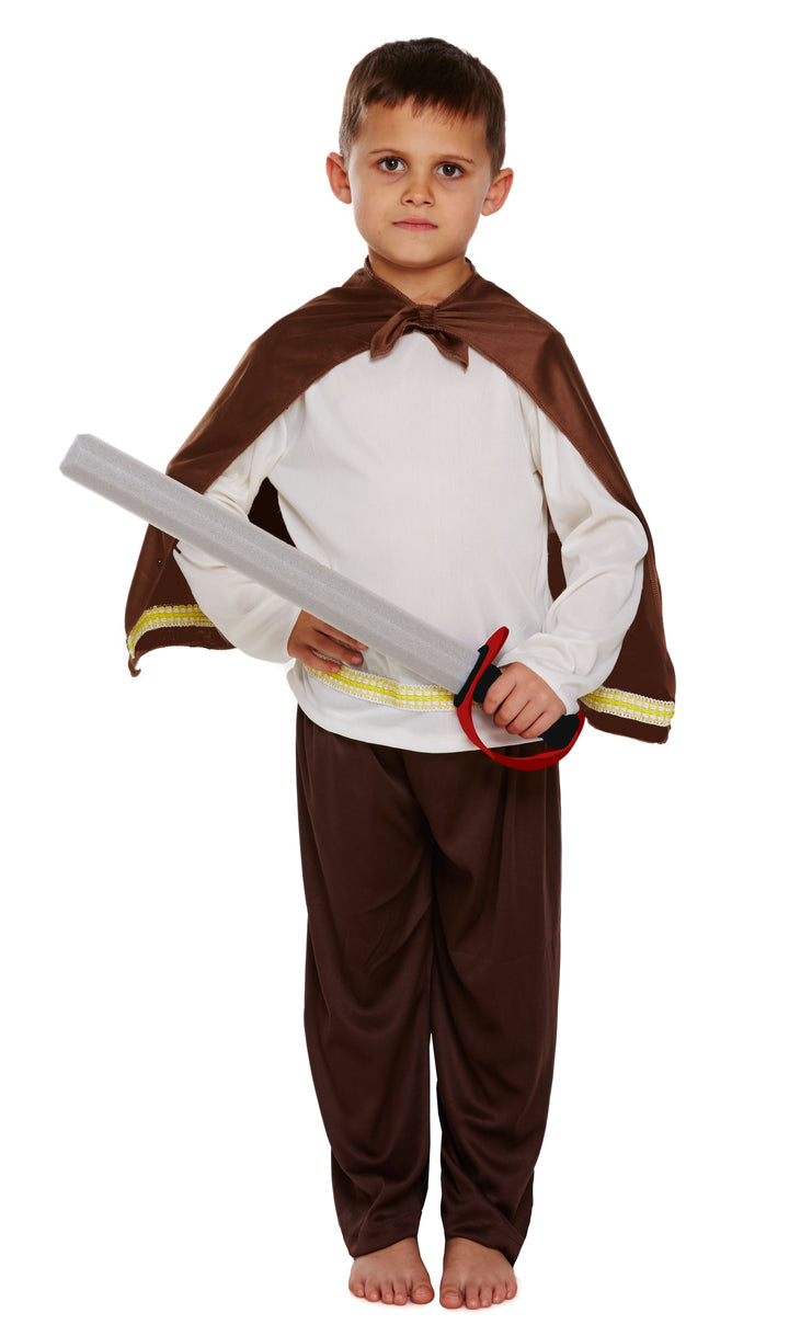 Boys Viking Fancy Dress Saxon Warrior Historical Costume