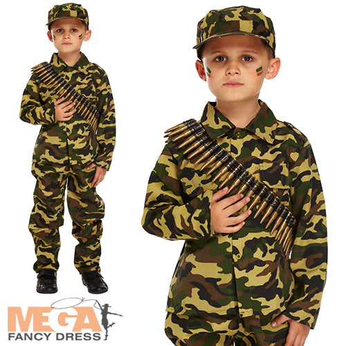 Boys Army Military Soldier Costume
