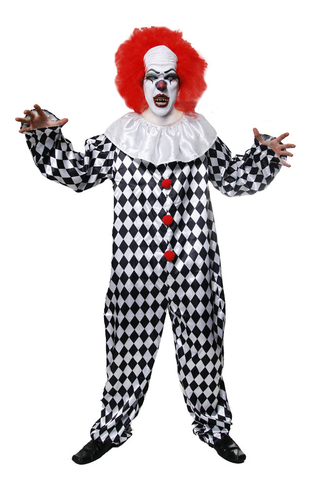 Scary Clown Sinister Circus Performer Costume
