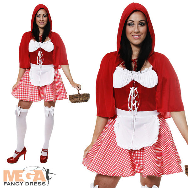 Sexy Little Miss Riding Hood Costume Adult Fancy Dress