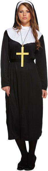 Ladies Nun Religious Saints and Sinners Fancy Dress Costume