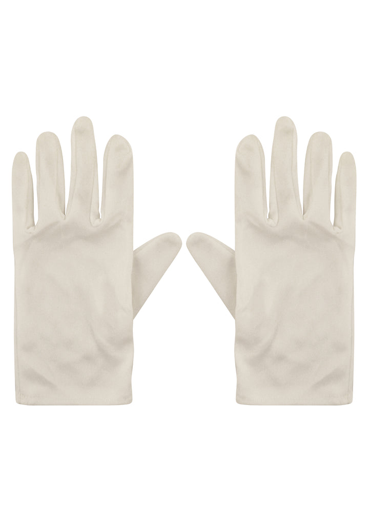 White Gloves for Adults Costume Accessory