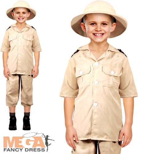 Safari Explorer Boys Costume Adventure Fancy Dress