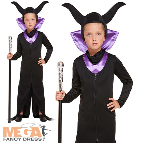 Evil Queen Girls Fairytale Villain Costume