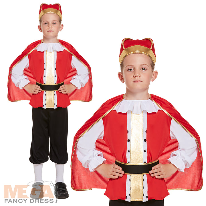 Kid's Medieval King Regal Historical Costume