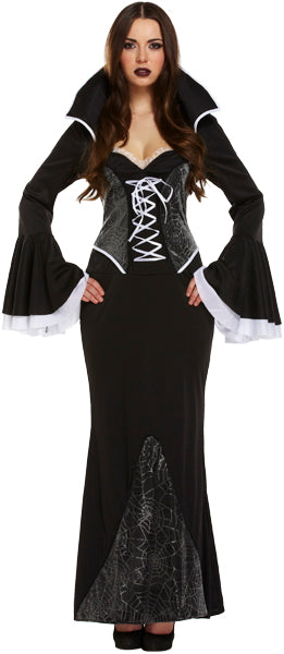 Ladies Web Vampiress Gothic Temptress Costume