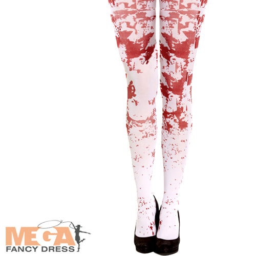 Blood Splattered Tights for Ladies Horror Costume Accessory