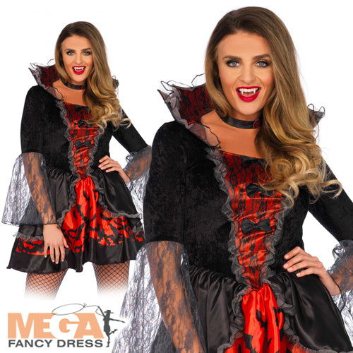 Deadly Dark Vampire Ladies Mysterious Nightwalker Costume