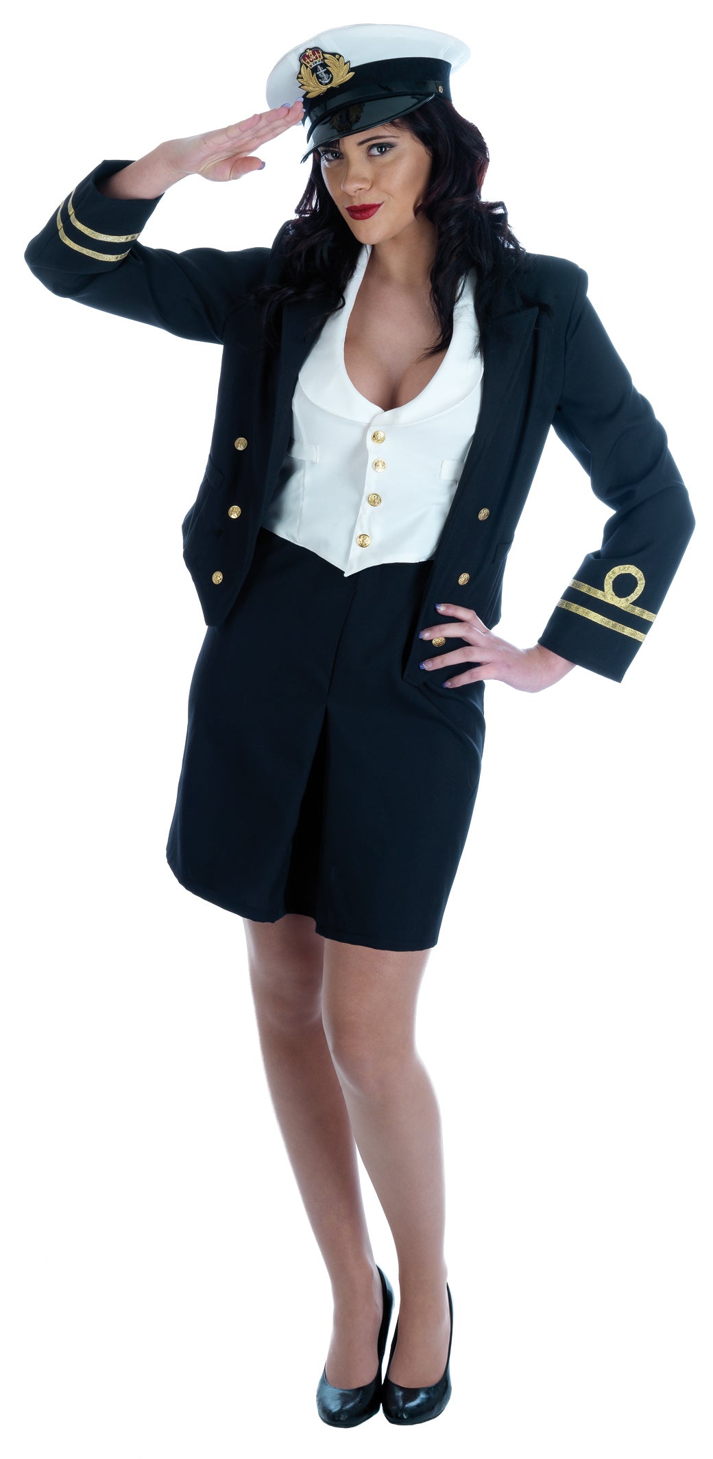 Women's 40s WW2 Navy Lady Military Costume