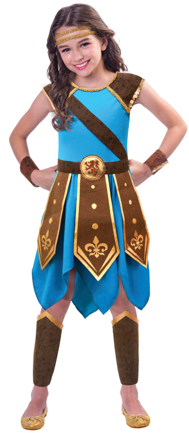 Girls Warrior Viking Greek Roman Book Day Costume