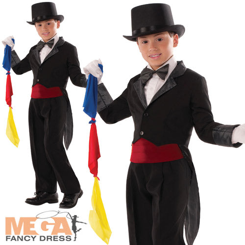 Magicians Tailcoat Kids Spellbinding Costume