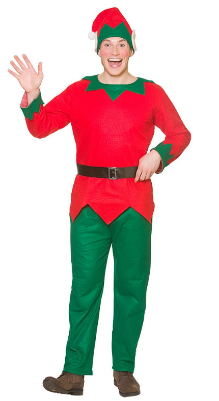 Men's Elf Christmas Fancy Dress Costume