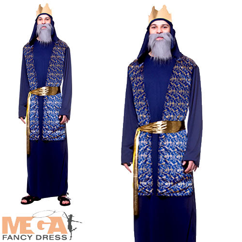 Men's Blue Wise Man Nativity Costume