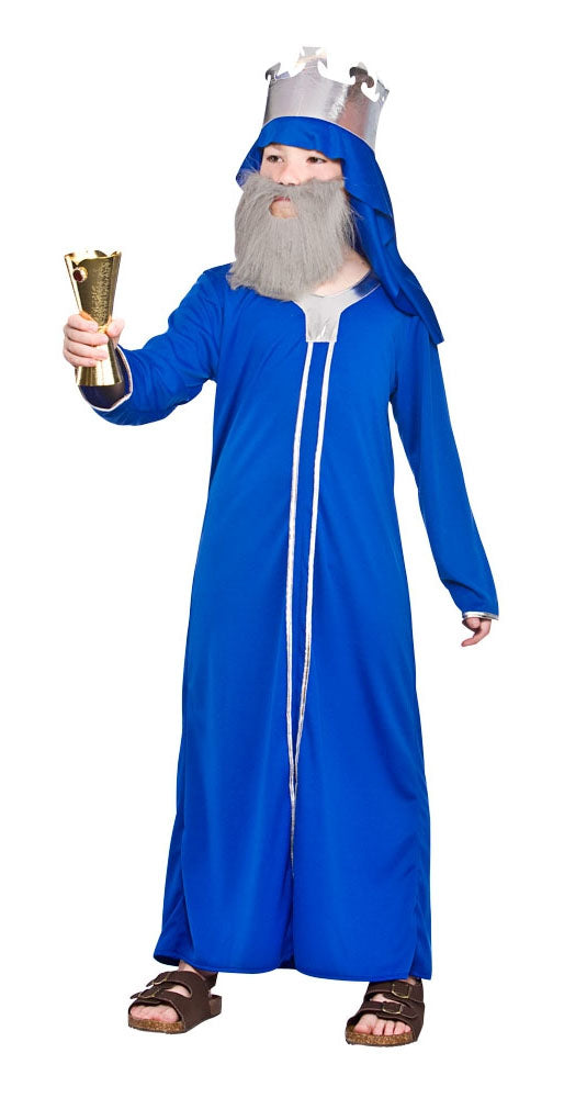Boys King Caspar Christmas Fancy Dress Costume
