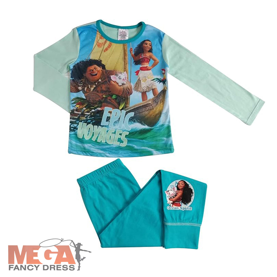 Official Disney Girls Moana Pyjamas