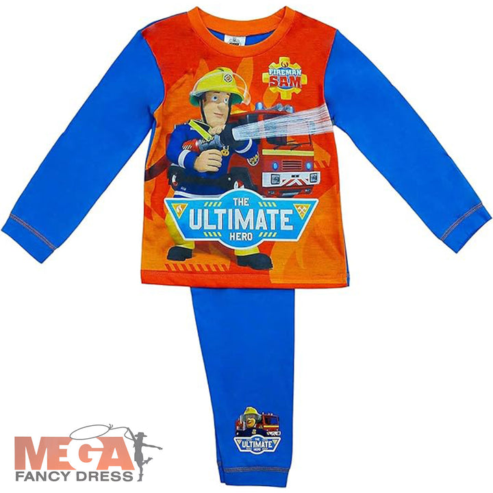 Boys Fireman Sam Kids Pyjamas