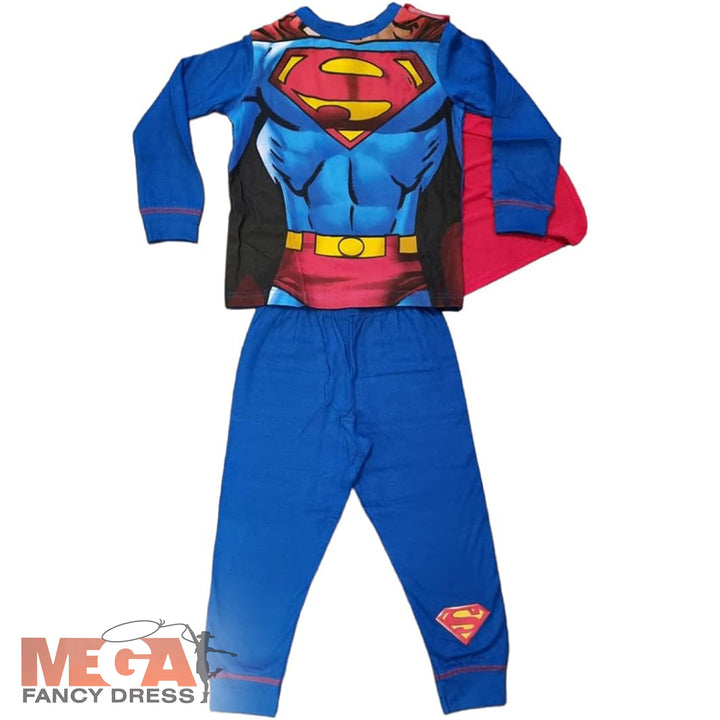 Official Boys Superman Kids Superhero Pyjamas