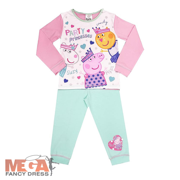 Official Girls Peppa Pig Party Princess Pyjamas