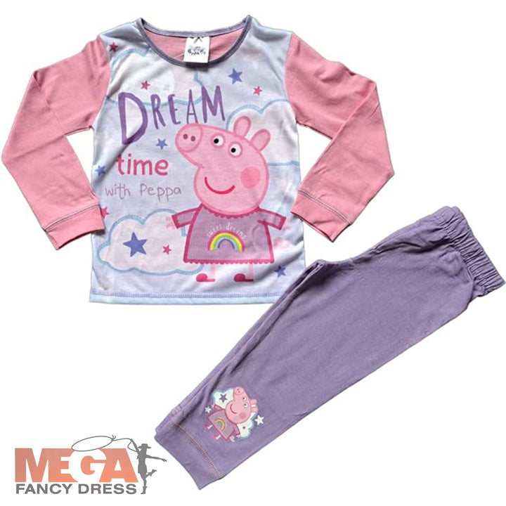 Official Girls Peppa Pig Dream Time Pyjamas