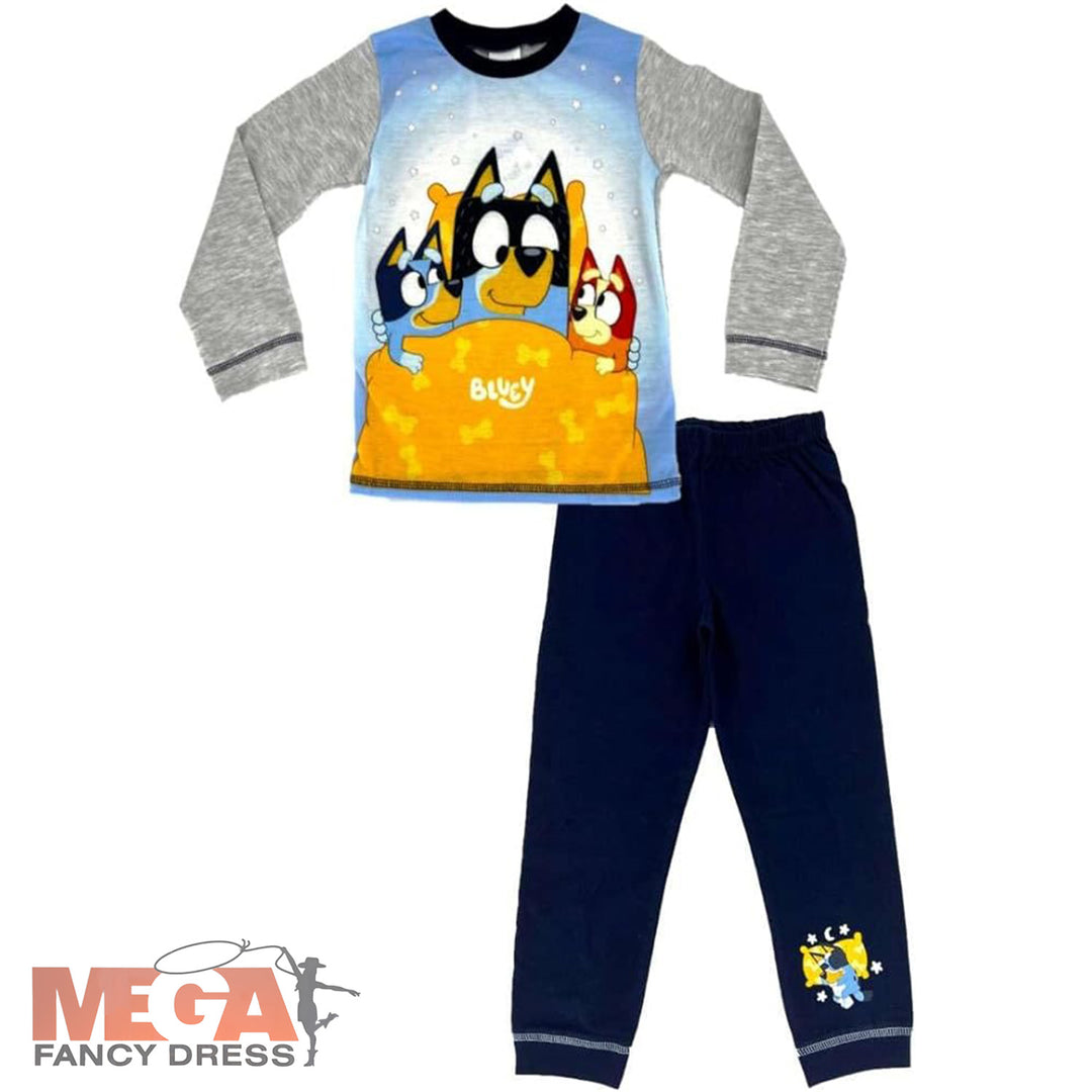 Offical Boys Bluey Character Pyjamas