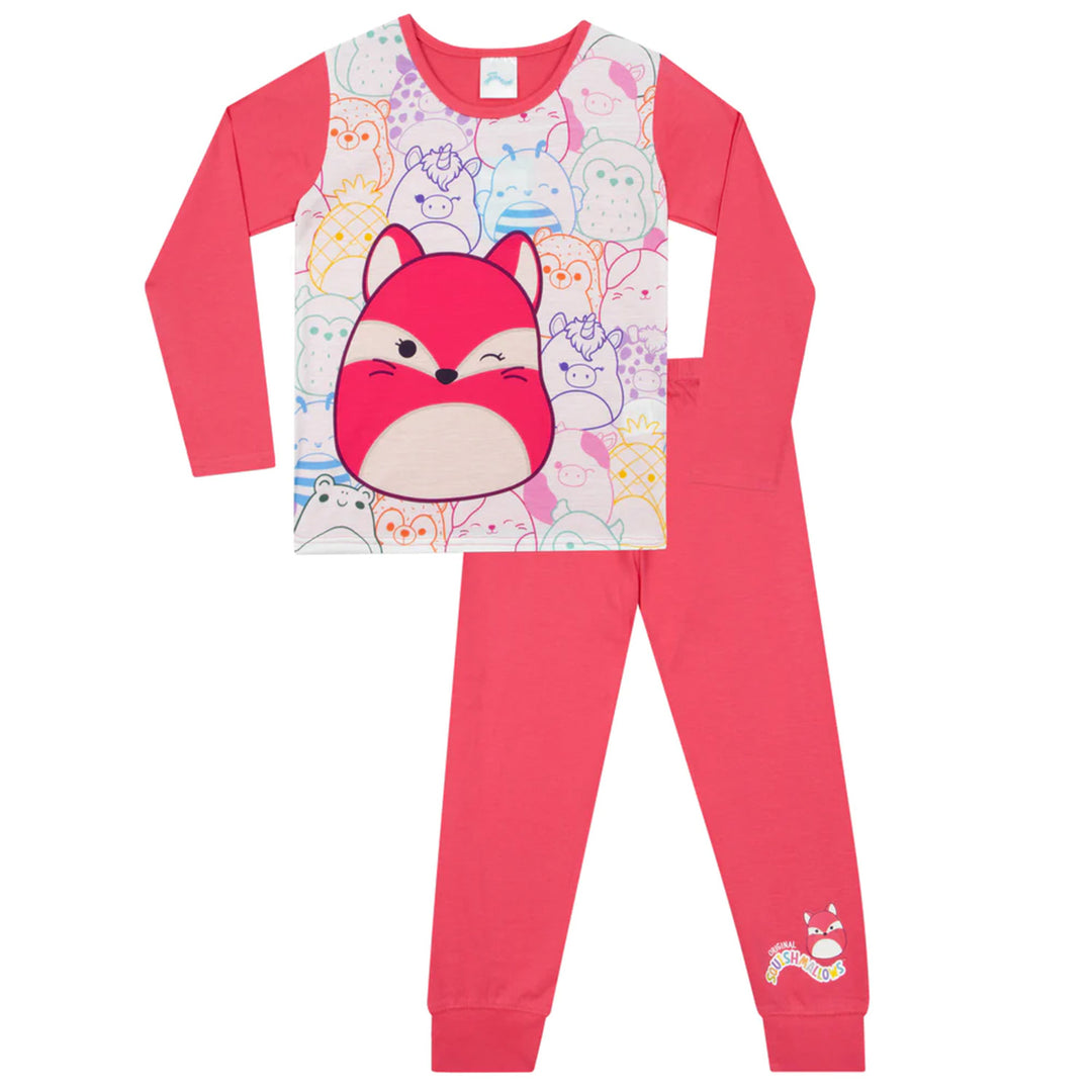 Official Girls Squishmallow Red Pyjamas