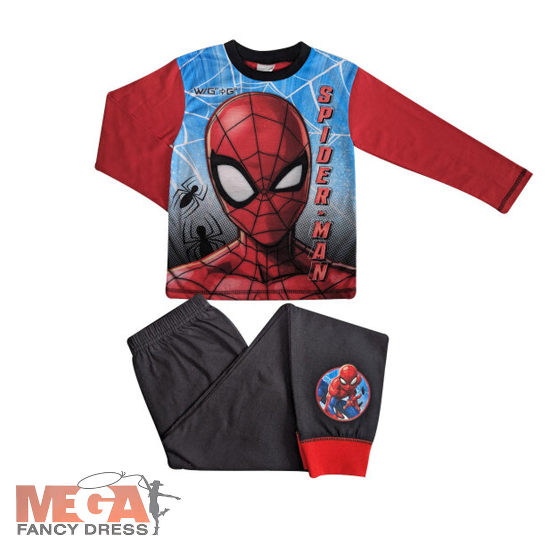 Official Boys Spiderman Mask Pyjamas