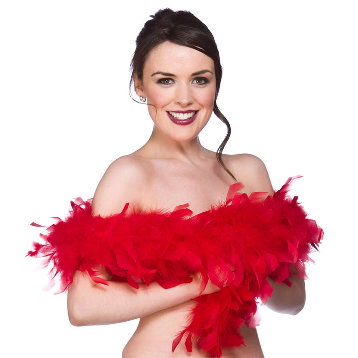 Red Feather Boa