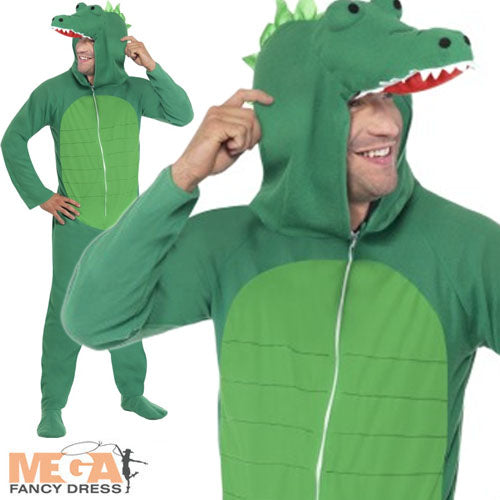 Adults Crocodile Animal Book Week Alligator Fancy Dress Costume