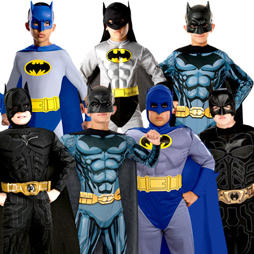 Licensed Kids Batman Fancy Dress Costumes