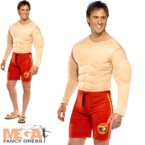 Baywatch Lifeguard Mens Costume TV Show Fancy Dress