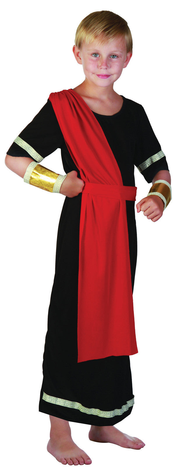 Boys Julius Caesar Ancient Greek Grecian Roman Toga Fancy Dress Costume