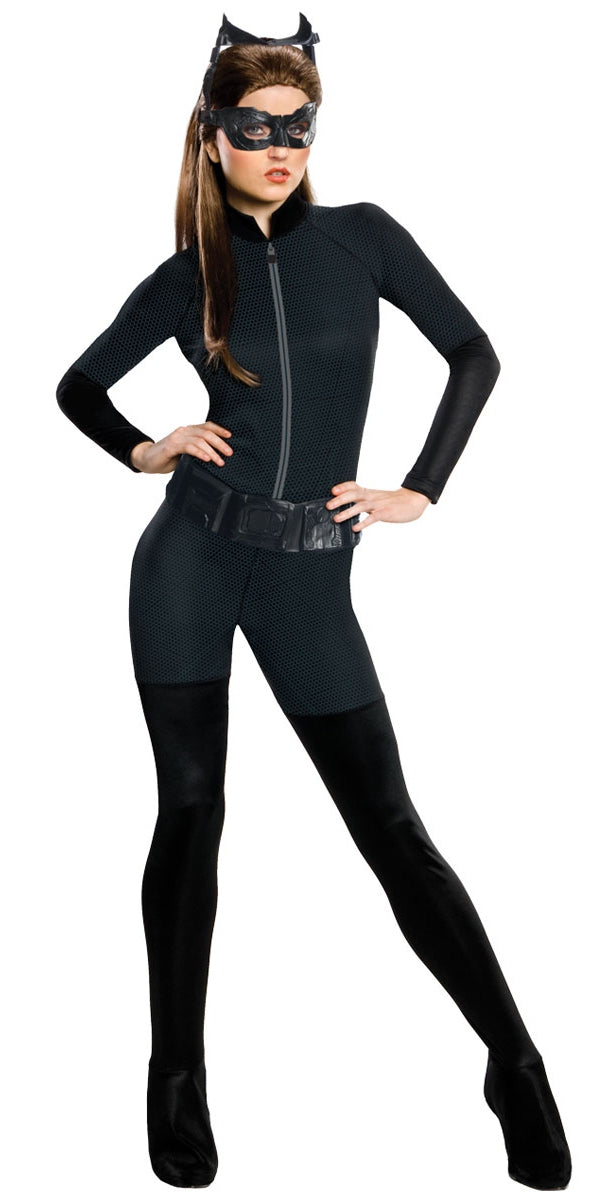 Ladies Catwoman Superhero Fancy Dress Costume