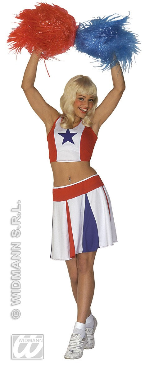 Ladies Cheerleader Fancy Dress High School Sports Uniform Costume