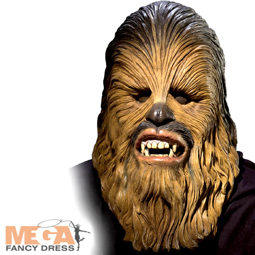 Men's Chewbacca Star Wars Sci-Fi Film Fancy Dress Costume Accessory Mask