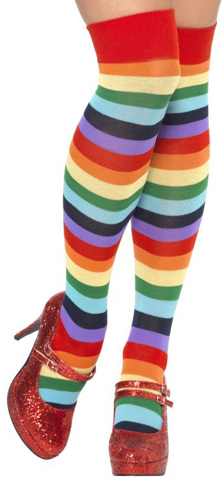 Multi Colour Clown Socks Costume Accessory
