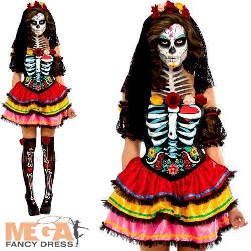 Day of the Dead Senorita Ladies Halloween Costume