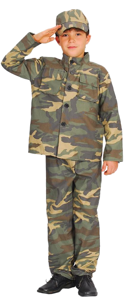 Boys Action Commando Military Costume