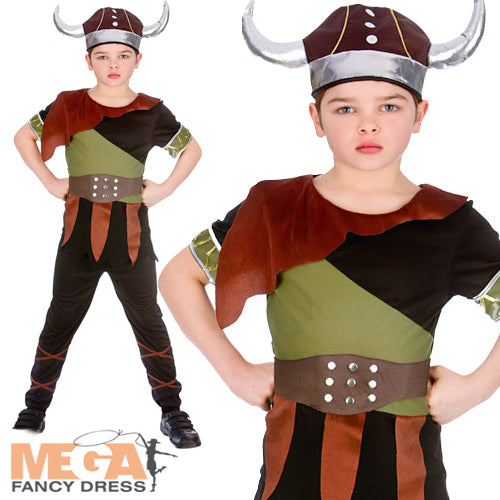 Boys Viking Historical Costume with Helmet